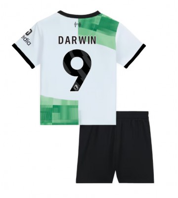 Liverpool Darwin Nunez #9 Replica Away Stadium Kit for Kids 2023-24 Short Sleeve (+ pants)